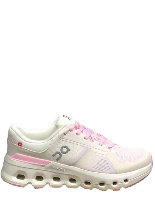 On Running Cloud Runner Shoes White Pink Sporty Elegant 1227