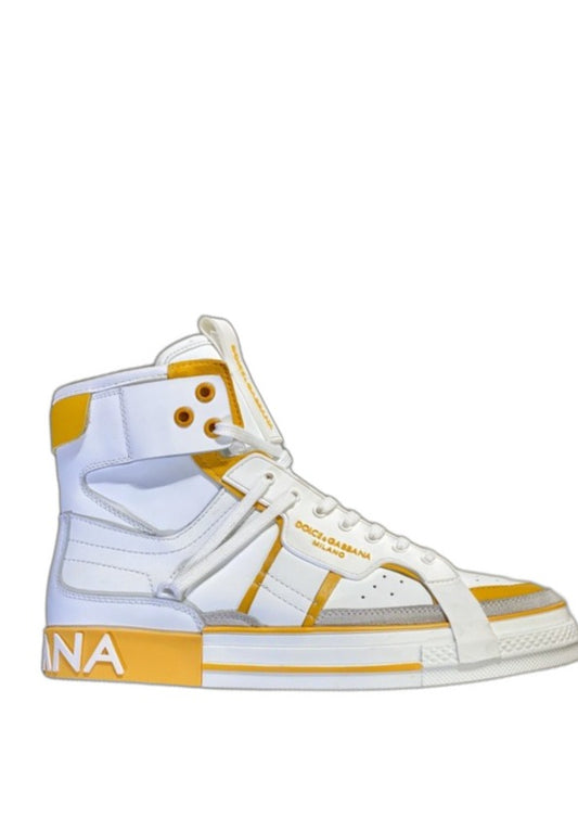 Sneaker Calfskin 2 Zero custom High in Yellow
