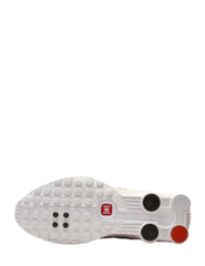 nikee Shox R4 White Red Phantom