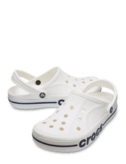 Womens Crocss Bayaband Classic clogs White With 10 Jibbits Charms