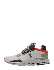 On Cloudnova Silver Orange Cloudtec Athletic