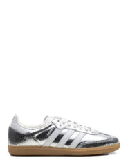 Adidass Samba OG Silver Metallic Cracked Leather