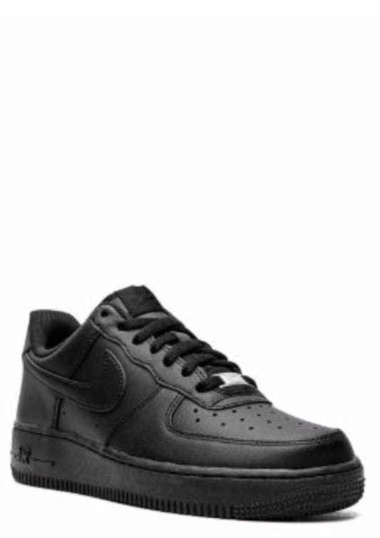 Nikee Airforce 1 Black 1st Leather UA 2603