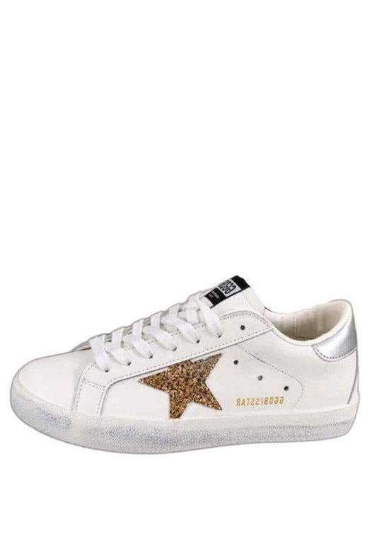 Golden Goose Super Star Gold Glitter Star Patch 6209