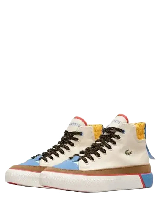Lacosttee Gripshot High-Top White Brown 6179