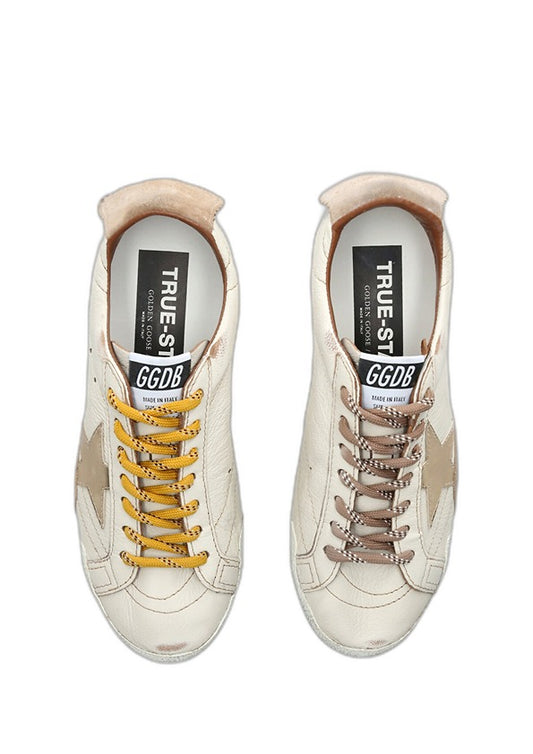 Golden Goose True Star White Nappa Leather With Gold Star 1300