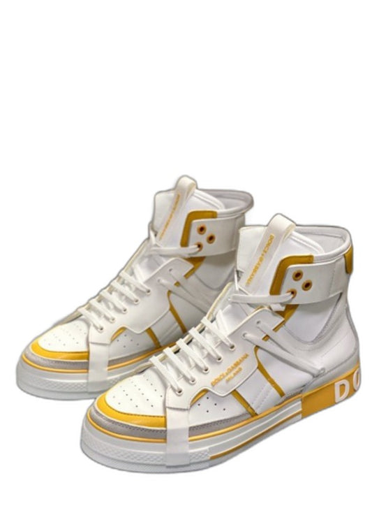 Sneaker Calfskin 2 Zero custom High in Yellow