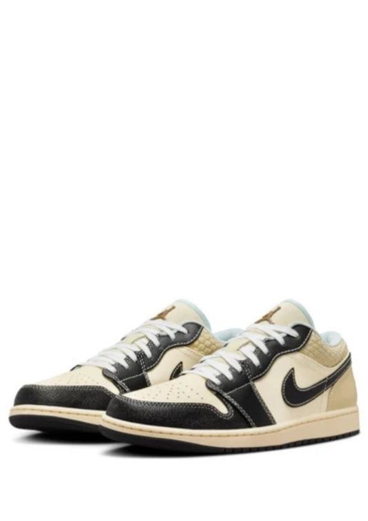 Nikee Air Jordan 1 Low Coconut Milk Black
