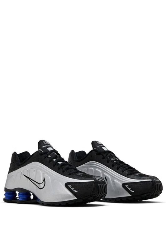 Nikee Shox R4 Black Metallic Silver Racer Blue