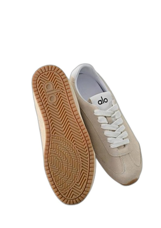 Alo Yoga Sunset Suede Sneakers Beige