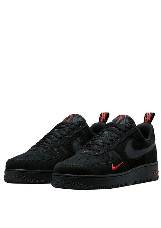 Nikee Airforce 1 Low Multi Swoosh Black Crimson 1208