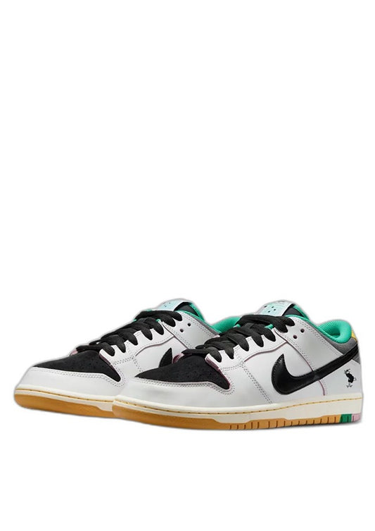 nikkee sb x csef dunk low pro shoes summit white black white iron