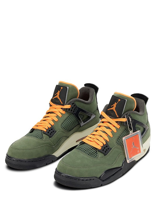 Nikee Air Jordan Retro4 x undefeatedDeep Green 2423