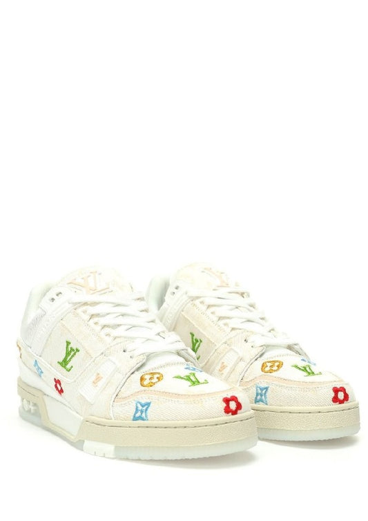 Louiss Vuitton LV Trainer White Multi Monogram Edition