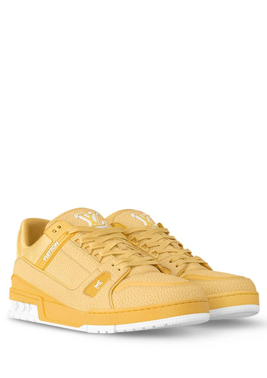 louiss Vuitton lv trainer yellow white