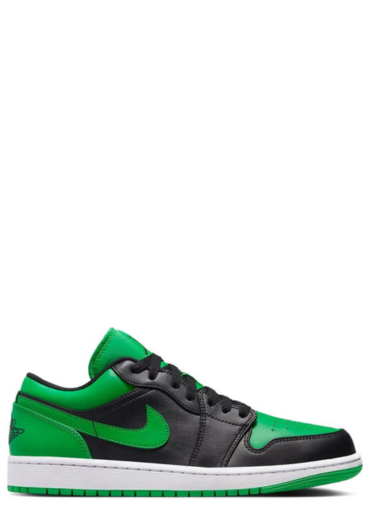 Nikee air jordan 1 low black lucky green sale