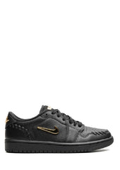 Nikee Air Jordan Retro 1 Make Black Metallic Gold 135
