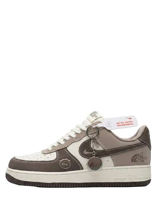 Nikee Airforce 1 Thee North Face Mocha