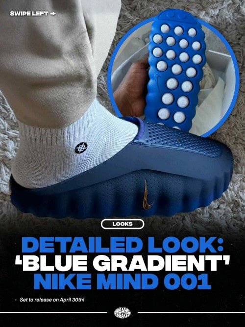 nikee Mind 001 Slide Blackened Blue Game Royal