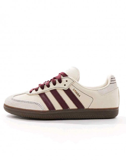 Adidas_Samba_Wonder White Cream Maroon