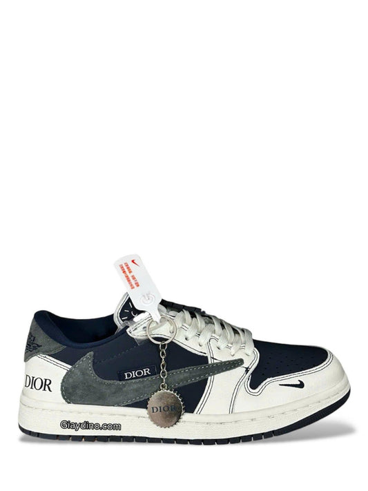 diorrr air jordan retro 1 x travis scott navy blue