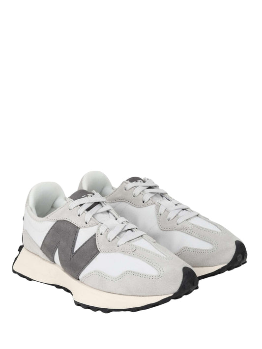 NEWW BALANCE 327 WHITE GREY WITH OG BOX KEYCHAIN for her