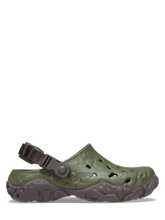 crocss all terrain atlas army green clogs