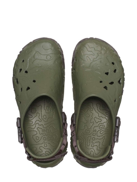 crocss all terrain atlas army green clogs