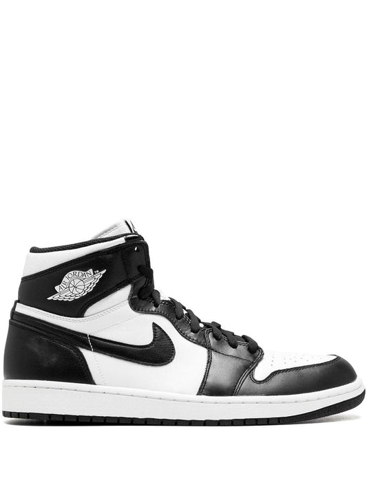 Nikee Jordan Retro 1 High Panda Black White Surplus Semi UA Leather Shine