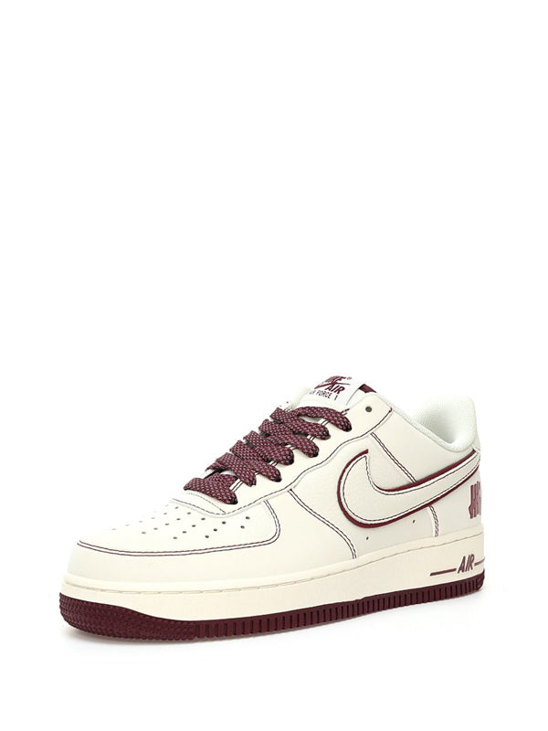 Nikee Airforce Undefeated Cream Maroon