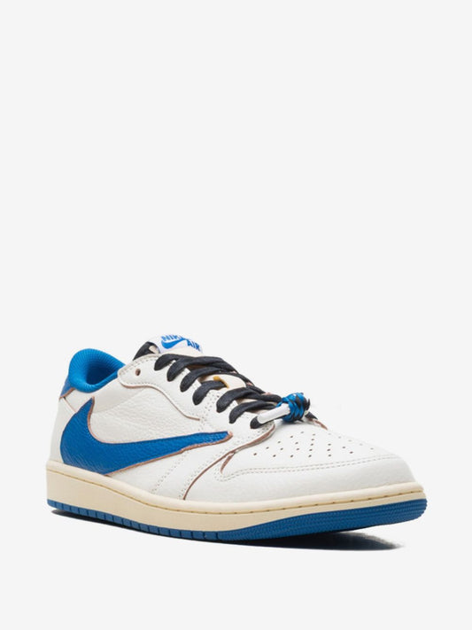 Nikee Air Jordan Retro 1 X Travis Scott Fragment Heat Of White Semi Ua Quality With Og Box
