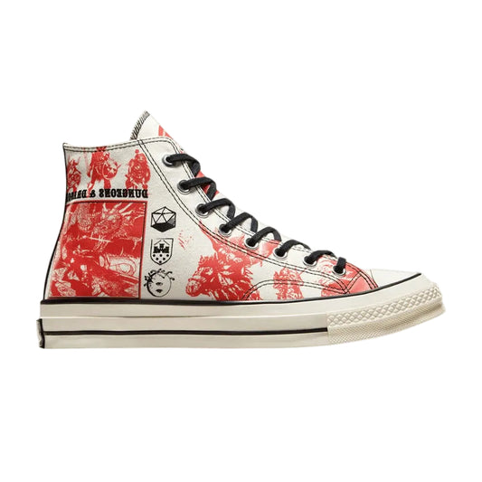 Dungeons & Dragons x Converesee. Chuck Taylor All Star High Egret Red
