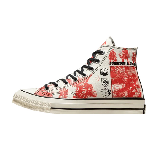 Dungeons & Dragons x Converesee. Chuck Taylor All Star High Egret Red