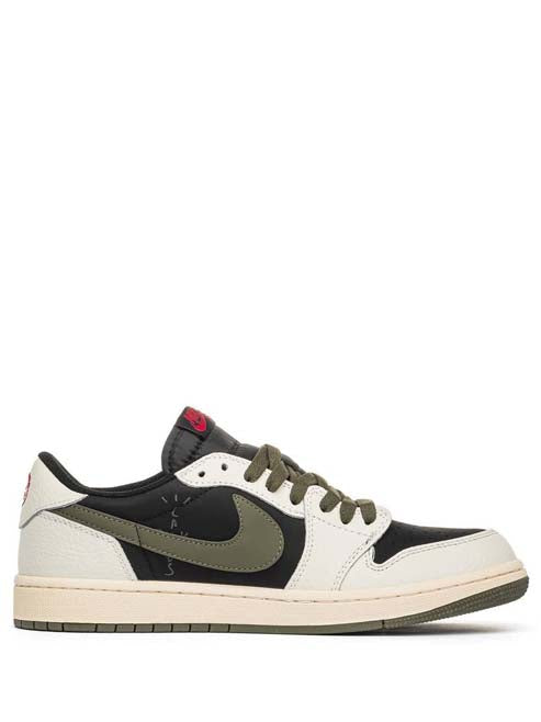 Travis scoot X Low air jordan 1 Olive