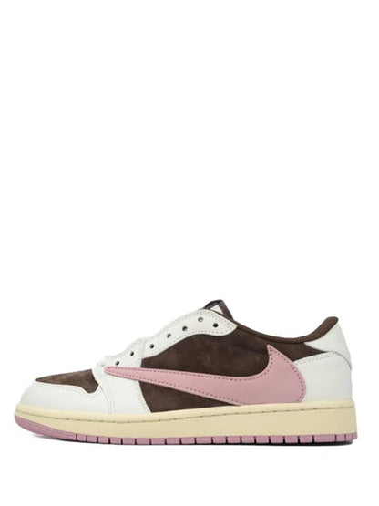 NIKE AIR JORDAN 1 LOW X TRAVIS SCOTT DARK PONY PINK