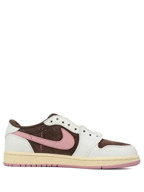 NIKE AIR JORDAN 1 LOW X TRAVIS SCOTT DARK PONY PINK