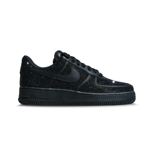 Nikee Airforce 1 All Black Glitter