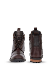 Zaraa Long Chain Leather Boots Brown