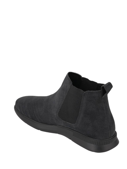 Zaraa Chain Chelsea Suede Black