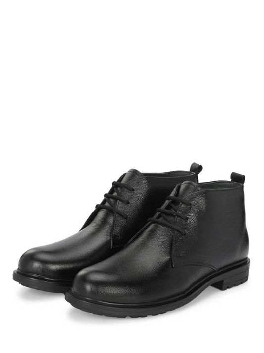 Z 3 Zaraa Goat Black Leather Formal