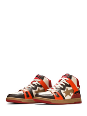 A Bathing Ape Bape Sta 93 Hi Red Orange Light Sand