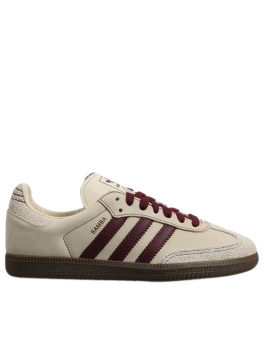 Adidass Samba OG Men s Wonder White Maroon With OG Box