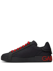 Dolce Gabbana Portofino Black Red Sneakers