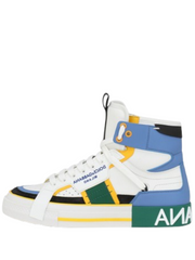 Dolce Gabbana Sneaker Calfskin 2 Zero custom High in Blu