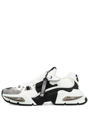 Dolce Gabbana D&G Mixed material Airmaster sneakers Black and White