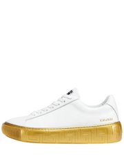 Versace Greca Sneaker Low Top White Gold