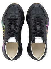 Gucci_. rython black logo sneakers