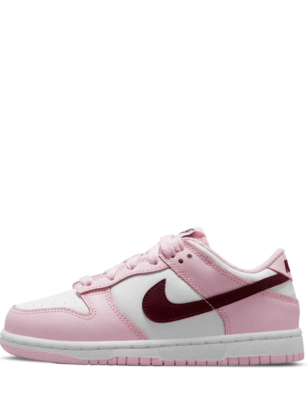 Nikee dunk pink foam red for her