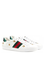 guccii star bee ace white