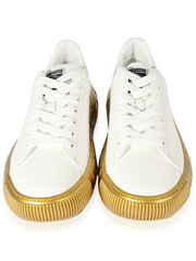 Versace Greca Sneaker Low Top White Gold
